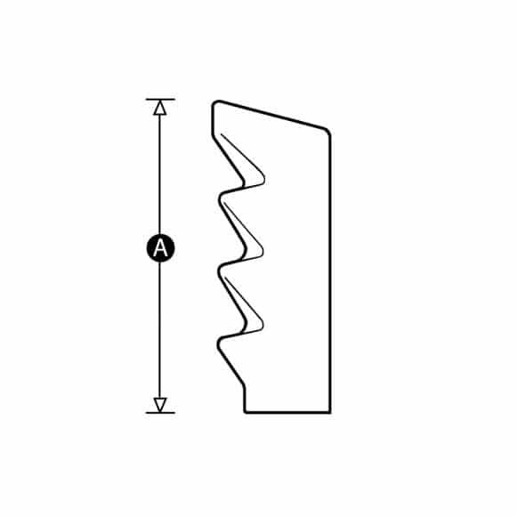 PVC plastic grip technical drawing