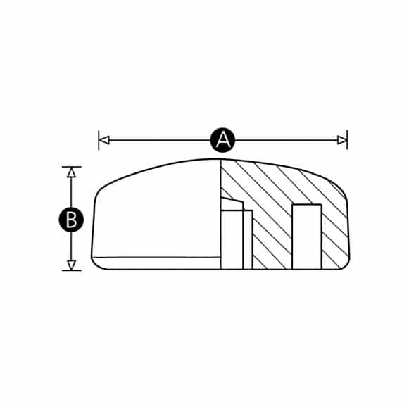 LD-Model-09F-PK Female threaded wing knob