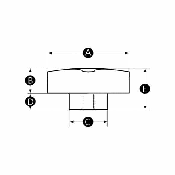 LD-Model-33F-PK female threaded duroplast star knob