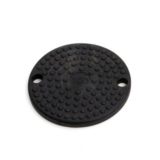 Levelling foot anti-slip plate