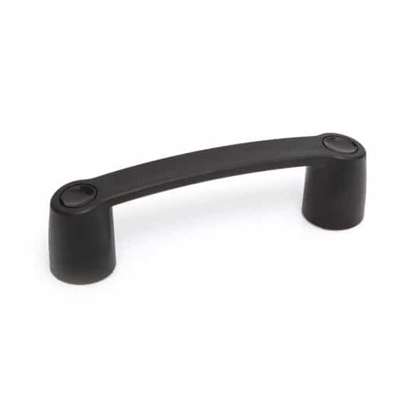 Model-01-BH-BLACK-CAPS Machine pull handle with black caps