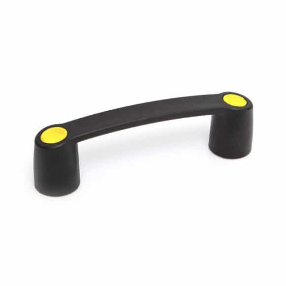 Model-01-BH-YELLOW-CAPS Machine pull handle with yellow caps