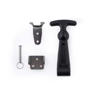 Model-01-RL-view-5 Rubber and stainless steel bonnet or hood latch for car