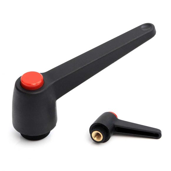 Model-01F-CH-View-3 Adjustable indexed clamping lever with straight handle