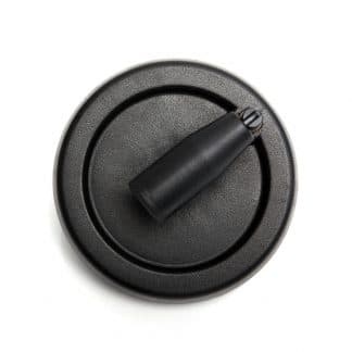 solid control hand wheel with folding revolving handle