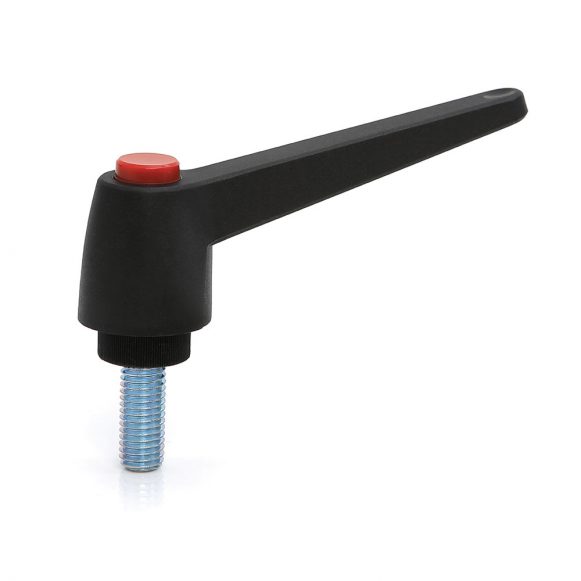Model 01M CH - Male Plastic Indexed Clamping Handle with Straight Lever