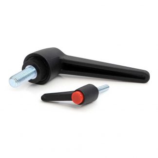 Male thread adjustable indexed clamping handle
