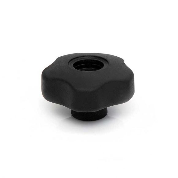 Model 01T PK - Through Thread Soft Touch Lobe Knob