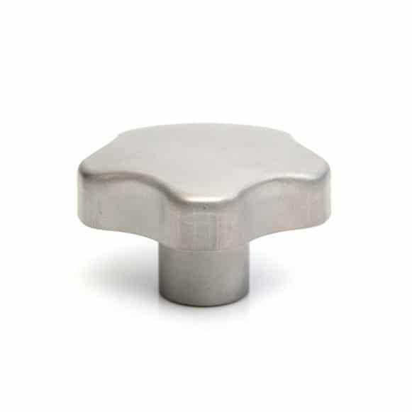 Model-02F-MK-View-2 Stainless steel pressed lobe knob