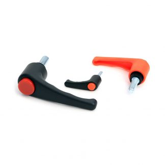 Model 02M CH - Male Plastic Adjustable Clamping Handle with Ergonomic Lever