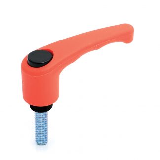 Model 02M CH - Male Plastic Adjustable Clamping Handle with Ergonomic Lever