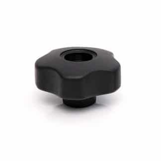 Through thread plastic lobe clamping knob