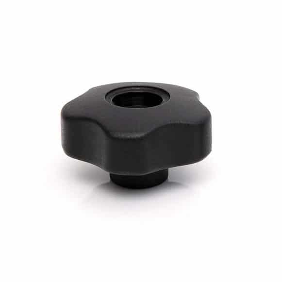 Through thread plastic lobe clamping knob