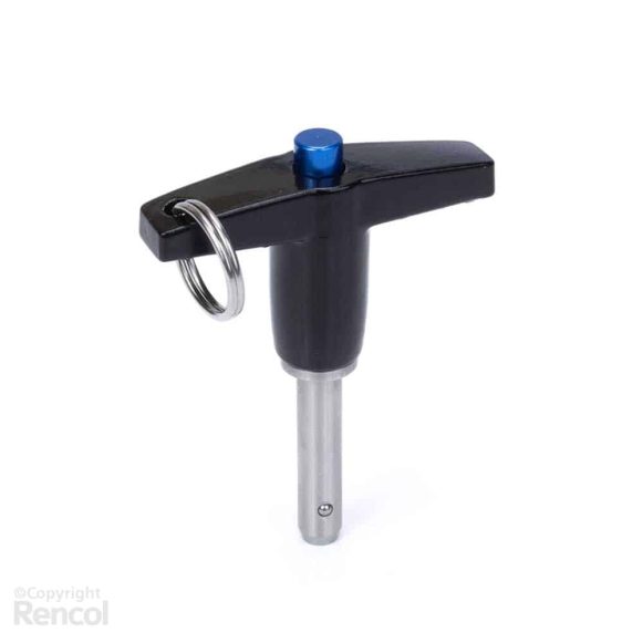 Model 03 DP – Detent Pin with T-Handle, Push Knob & Pull Ring, Stainless Steel