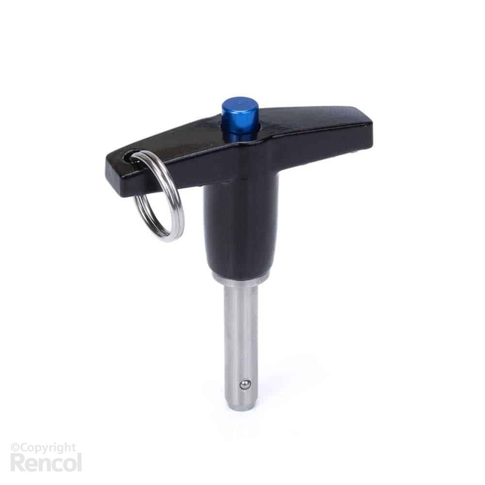 Model 03 DP – Detent Pin with T-Handle, Push Knob & Pull Ring, Stainless Steel