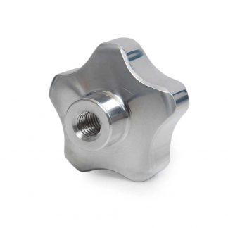 Model 03F MK - Female Threaded Metal Lobe Knob 1 Model 03F MK - Female Threaded Metal Lobe Knob