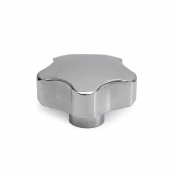 Model-03F-MK-View-2 Polished aluminium lobe knob