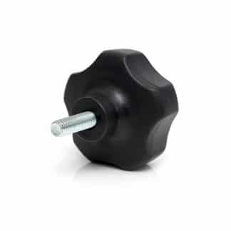 Model-03M-PK-View-2 Male thread hollow lobe clamping knob - large