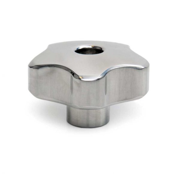 Model 03T MK - Through Thread Metal Lobe Knob 1 Model 03T MK - Through Thread Metal Lobe Knob