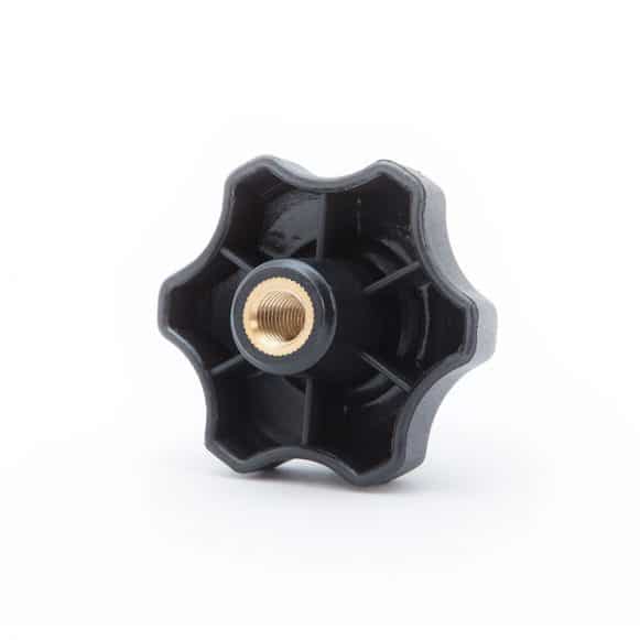 Model-05F-PK-View-2 Opne cavity plastic scallop knob