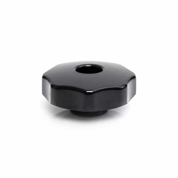Model-06t-PK-View-2 Through thread duroplast lobe knob clamping knob