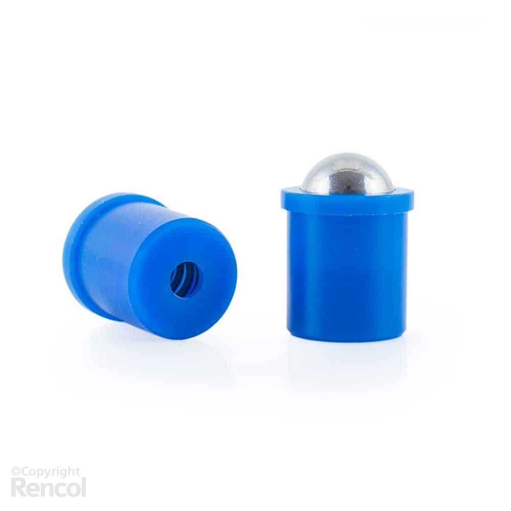 Model 10 IP Ð Spring Plunger, Stainless Steel & Acetal Plastic, Press-fit