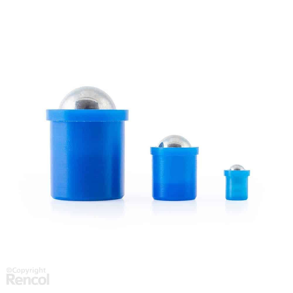 Model 10 IP Ð Spring Plunger, Stainless Steel & Acetal Plastic, Press-fit