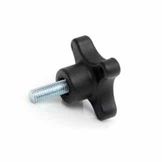 Male threaded solid star knob
