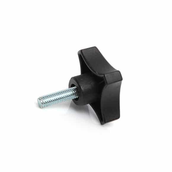 Model-12M-PK-View-2 Male threaded plastic star knob