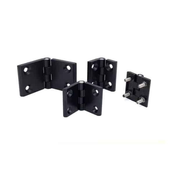 Model-17-HI-view-1 Die cast zinc black hinge group shot
