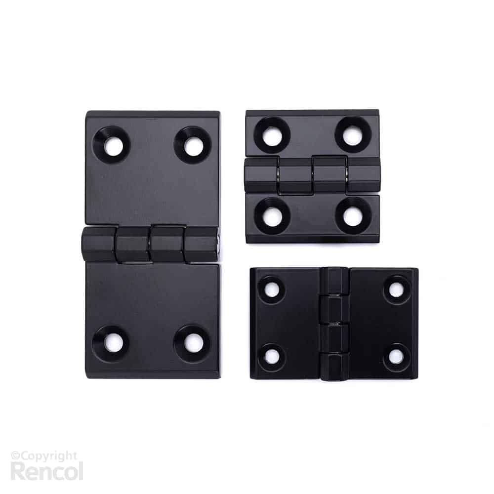 Th様☺︎ Die Cast Zinc Black Hinge | Enclosure & Cabinet Hinges | RENCOL