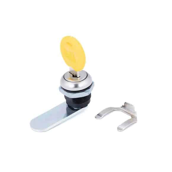 Model-18-ML-view-3 plastic nylon camlock with yellow key