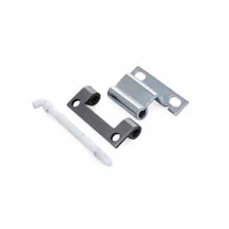 Model-20-HI-view-11 Disassembled Concealed Hinge with Removable Nylon Pin