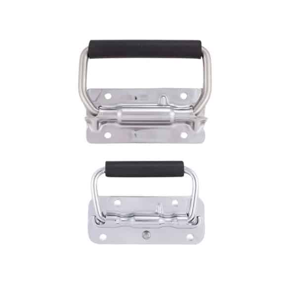 Model-26-BH-view-4 Stainless steel sprug folded handle for flight cases and enclosures