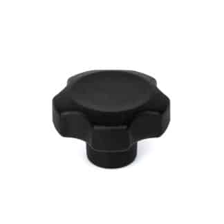 Model-39F-PK-view-3 Plastic solid lobe knob with female threaded insert