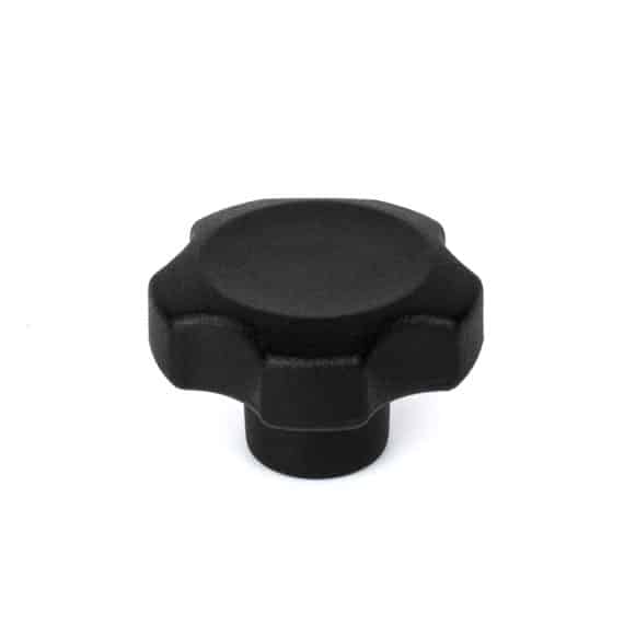 Model-39F-PK-view-3 Plastic solid lobe knob with female threaded insert