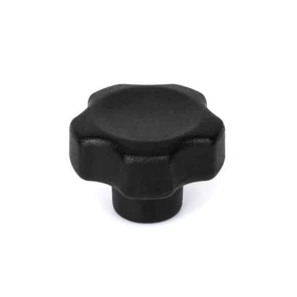 Model-39F-PK-view-4 Plastic solid lobe knob with female threaded insert