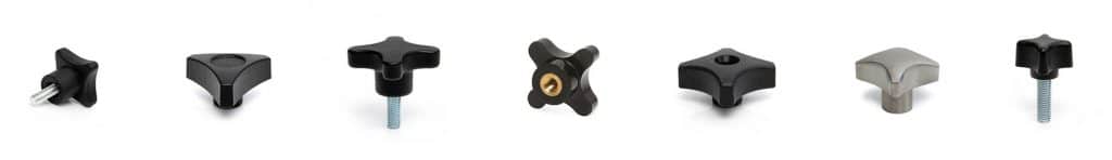 Plastic Star Knobs, Stainless Steel Star Knobs & Tri-Star Knobs
